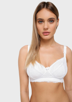 Бюстгальтер для кормления "Меган" белый