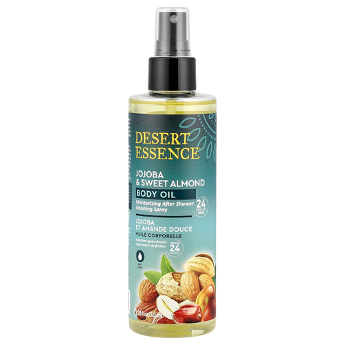 Desert Essence, Масло для тела жожоба и сладкого миндаля, 8,28 жидких унций (245 мл)