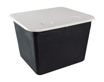 Ящик врезной с крышкой, белый, 459х514х330 мм