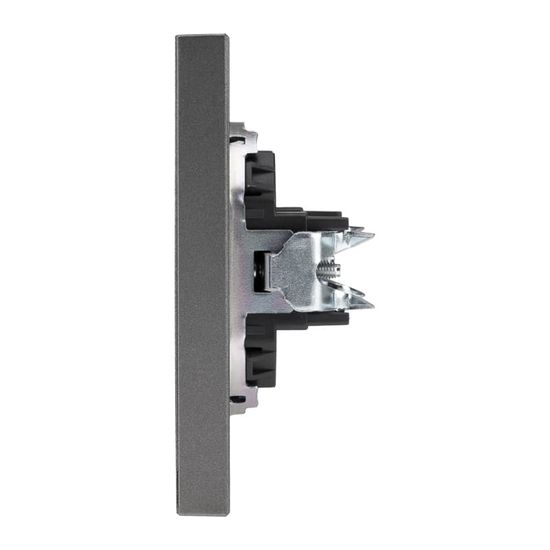 Заглушка STRONG декоративная с суппортом графит KRANZ