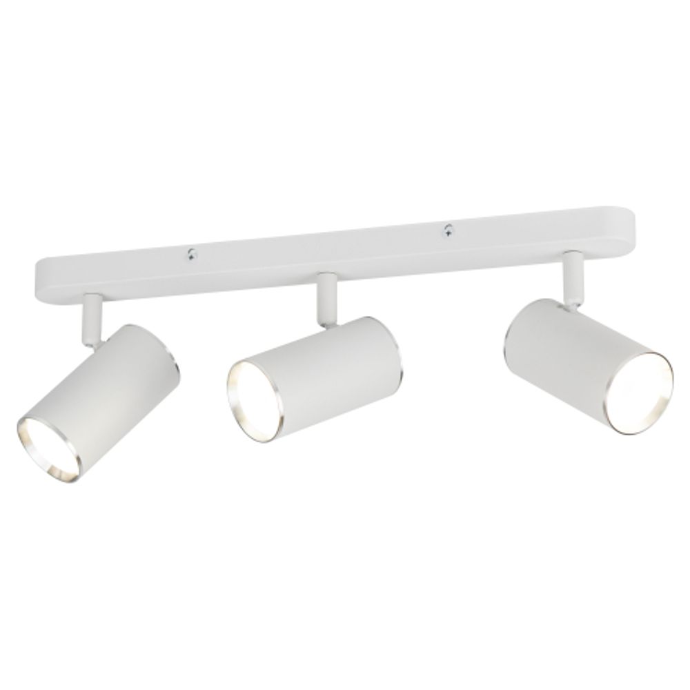 Светильник настенно-потолочный спот ЭРА OL35-3 WH MR16 GU10 IP20 белый хром