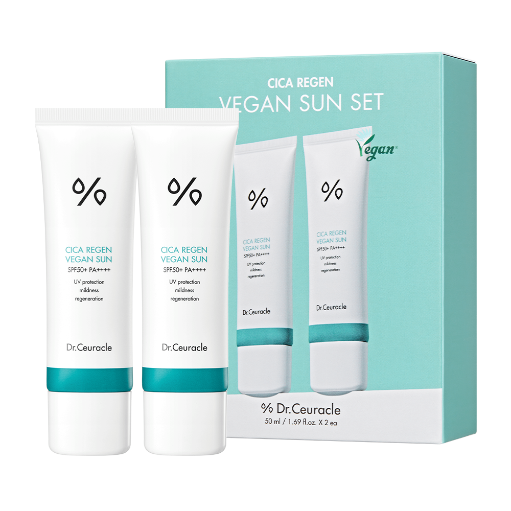 Dr. Ceuracle Набор солнцезащитных средств - Cica regen vegan sun duo set ,50 мл _ 2