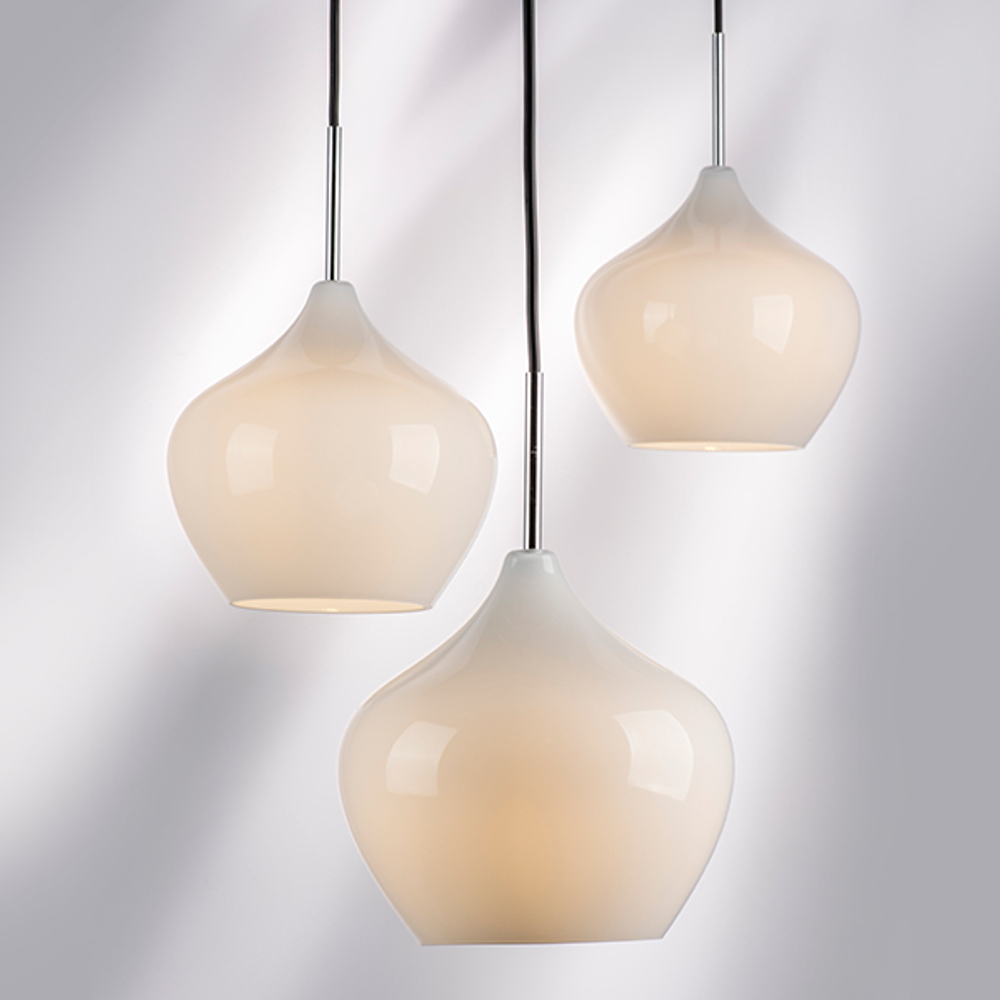 803040 Подвес PENTOLA 1х40W E14 ХРОМ/БЕЛЫЙ