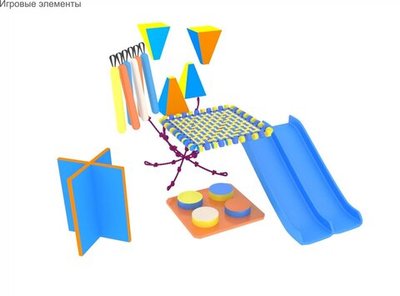 Детский игровой лабиринт «Морские жители» 11,5 м² (4,2*4,3*2.7м)