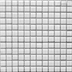 Мозаика стеклянная CRISTAL белая (чип 23х23 мм)