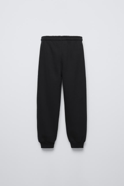 ZARA БРЮКИ С ПРИНТОМ «СКЕЛЕТ», ЧЕРНЫЙ