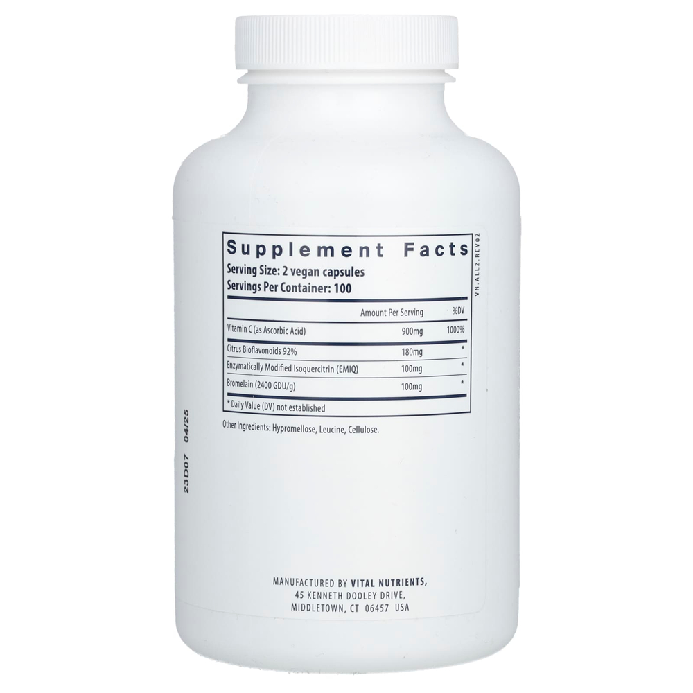 Vital Nutrients, Aller-C, 200 веганских капсул