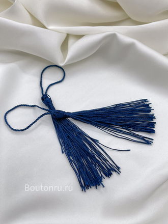 Кисточка для штор синяя