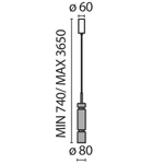 Подвесной светильник Maytoni MOD272PL-L12B3K1