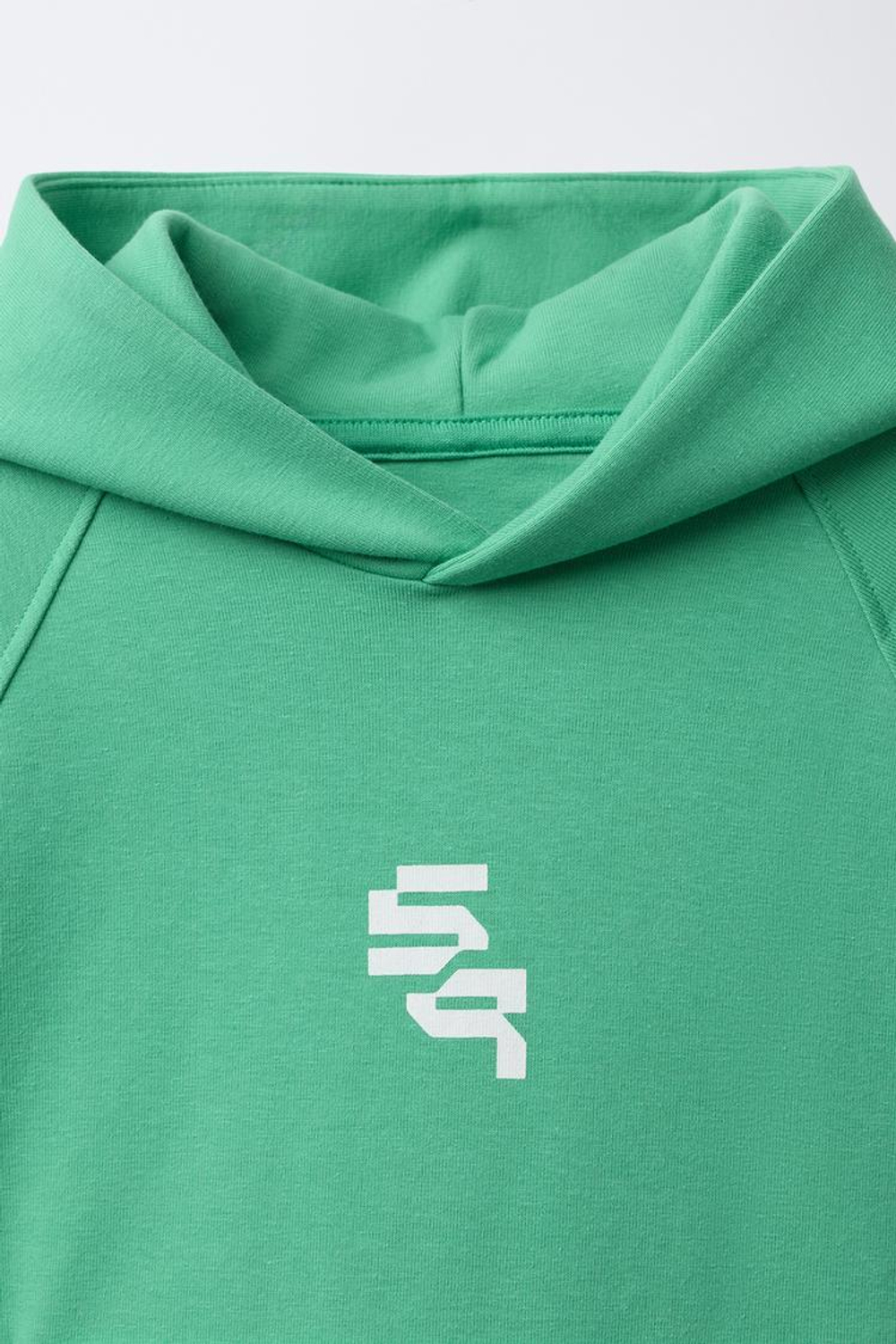 ZARA ХУДИ ИЗ ТКАНИ ИНТЕРЛОК, ЗЕЛЕНЫЙ