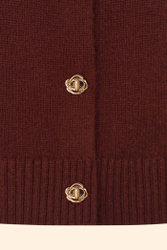 Кардиган из кашемира ((Roselle)), шоколадный