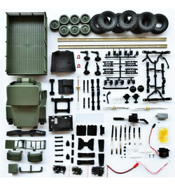 Радиоуправляемая машина WPL военный грузовик (зеленый) 6WD 2.4G 1/16 KIT