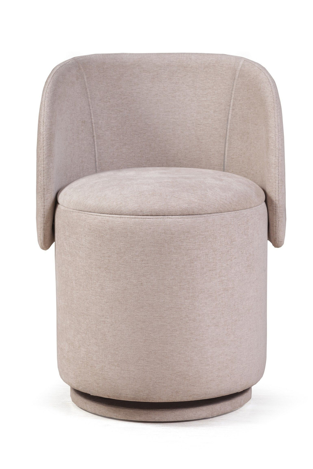 Пуф с кручением Bubble, шенилл puffy бежевый