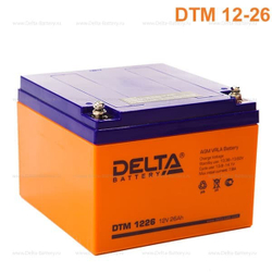 Аккумуляторная батарея Delta DTM 1226 (12V / 26Ah)