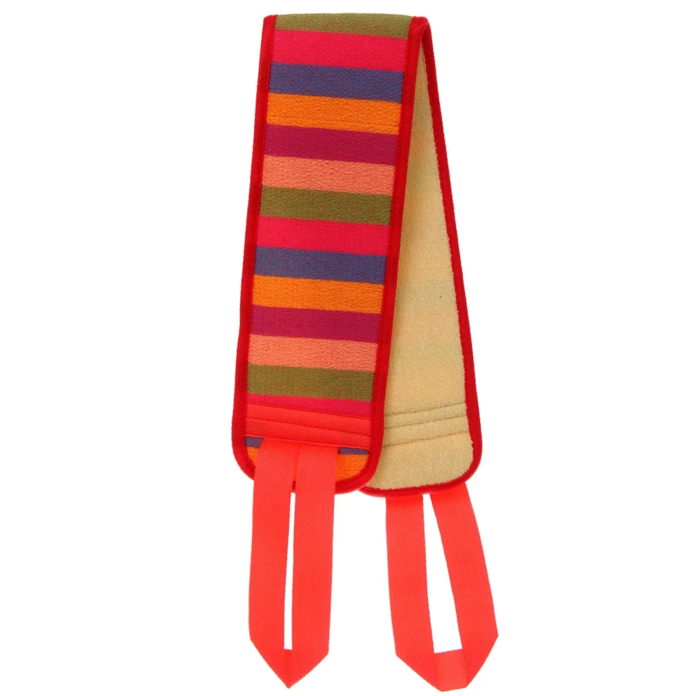 Мочалка для тела жёсткая «Premium - Lantika», цвет красный, 9*77см (ZIP пакет)