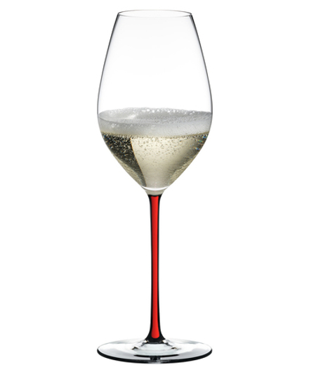 Riedel Fatto a Mano Фужер Champagne Wine Glass 445мл с красной ножкой