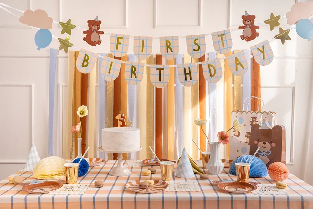 Гирлянда "First Birthday" 2,55м