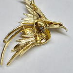 Брошь "Цветок красный"