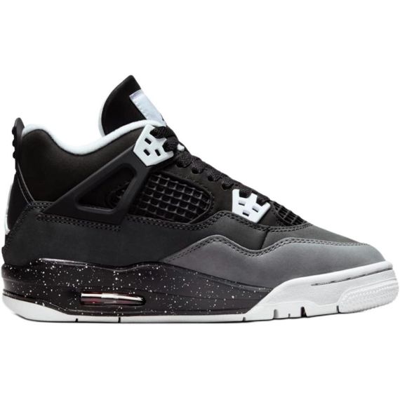 Иордания Эйр Джордан 4 Детских баскетбольных мяча, Высоки Черные Уни-Сексы