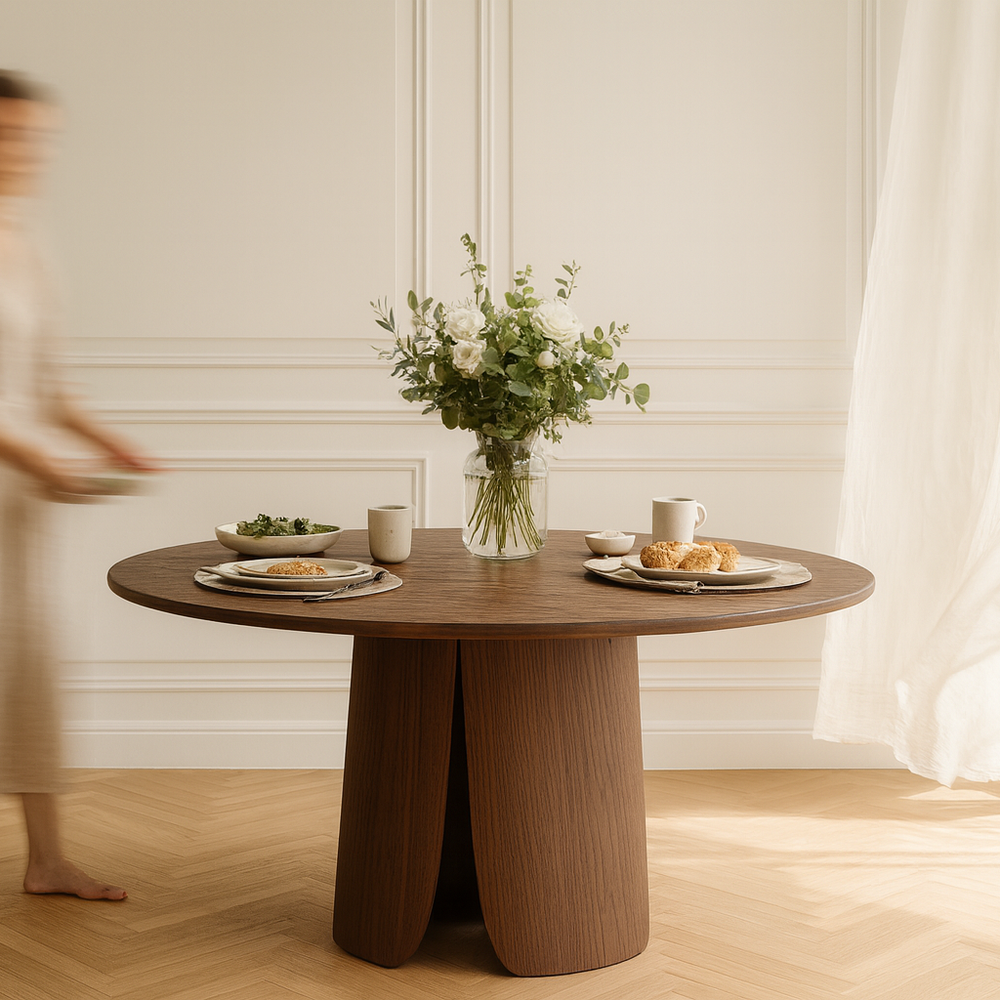 Дизайнерский обеденный стол BLOSSOM chocolate