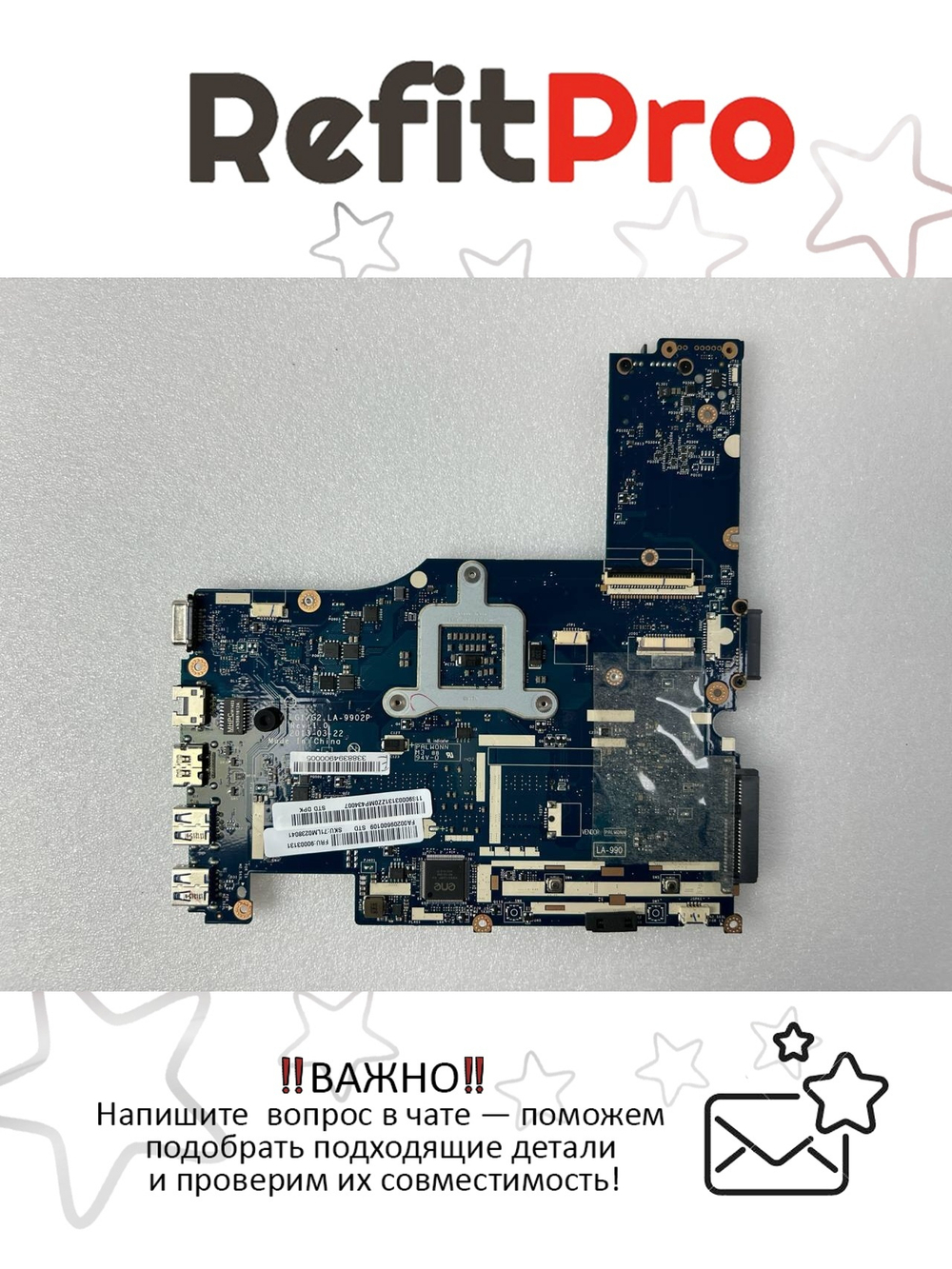 Материнская плата для ноутбука Lenovo G400S VILG2 W8S UMA HM76 (90003131), оригинал