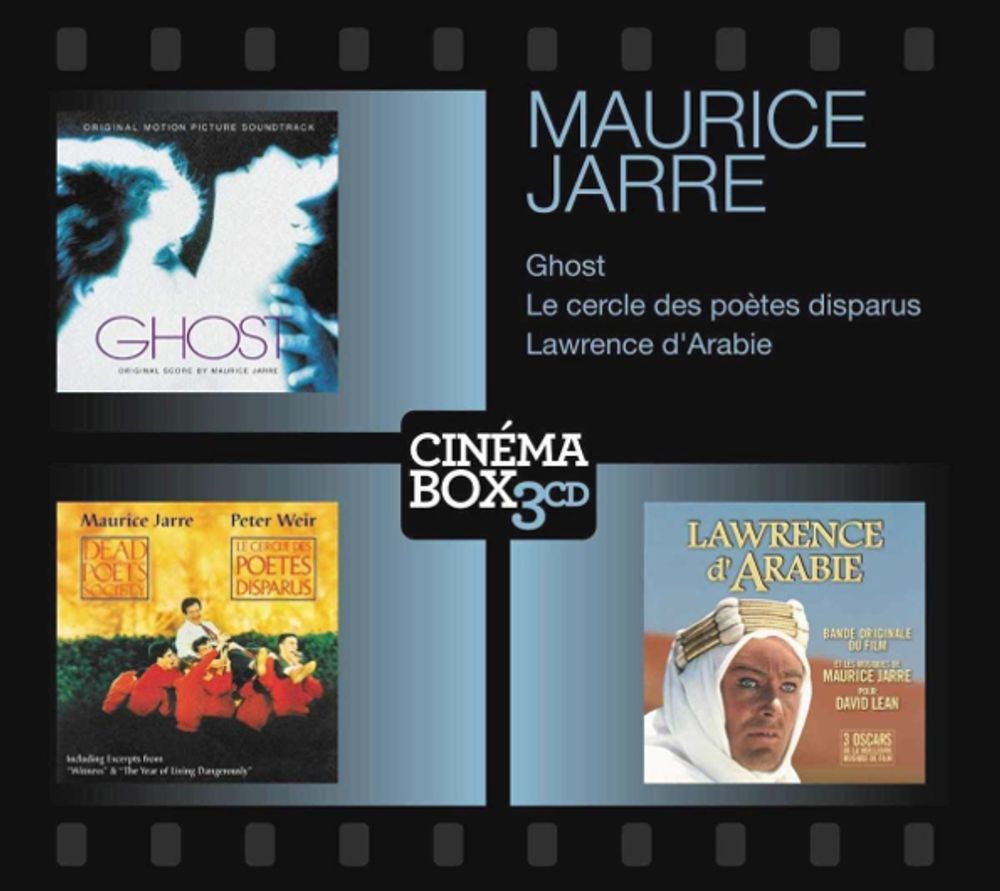 Maurice Jarre / Cinema Box: Ghost + Dead Poets Society + Lawrence D&#39;Arabie (3CD)