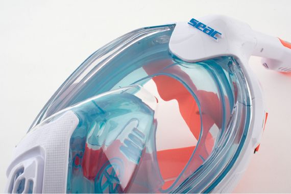 Маска полнолицевая Seac Fun белый/оранжевый