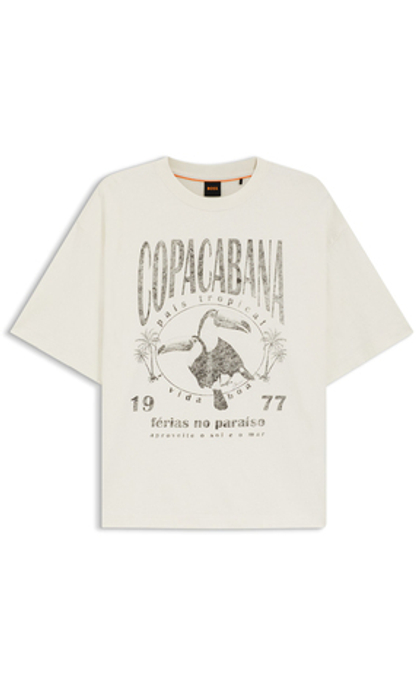 BOSS Футболка из хлопка свободного кроя