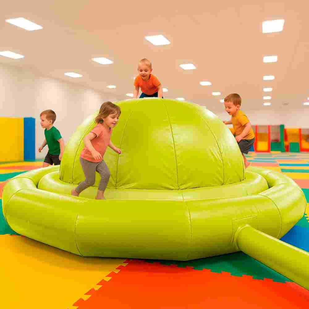 Надувное оборудование «Надувной живот» 3*3*1,2 м, жёлтый