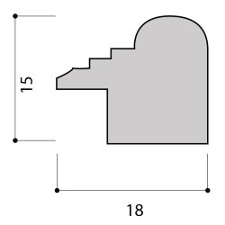 Фоторамка Image Art С18 30х42 деревянная из сосны, цвет красное дерево, вставка-прозрачный пластик | Image Art