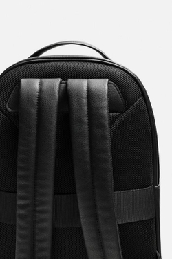 ZARA РЮКЗАК С ТЕКСТУРОЙ, ЧЕРНЫЙ