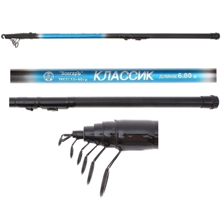Удилище с/к "Волгаръ Классик" 5.0м (5 секций) тест до 40гр (композит)