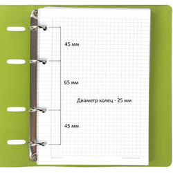 Тетрадь на кольцах А5 180х220мм, 120л, под кожу, BRAUBERG Joy, зелёный/светло-зелёный, 129991