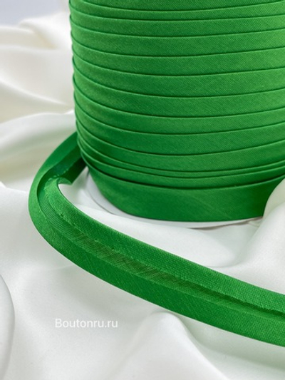 Косая бейка зеленая 15 мм