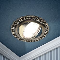 KL59 А SB Светильник ЭРА литой MR16,12V/220V, 50W бронза