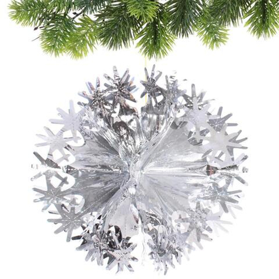 Украшение фольгированное «Волшебный шар» d-30 см, Серебро