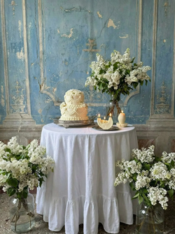 Свеча интерьерная "Тыква" белого цвета