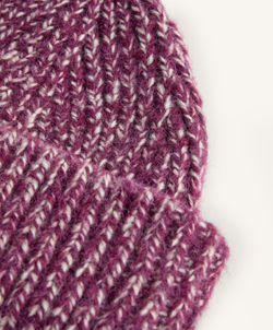 Oysho Вязаная шапка в крапинку, бургунди