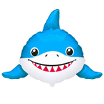 Шар Фольгированный Голова Акулы (Синий)