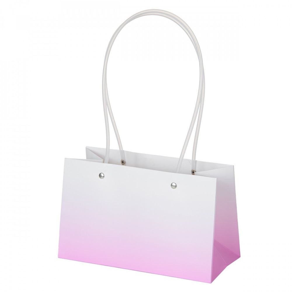 Пакет 22*10,5*13,5см ГРАДИЕНТ ПУРПУРНЫЙ