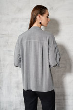 22456 Блузка женская (серый меланж)