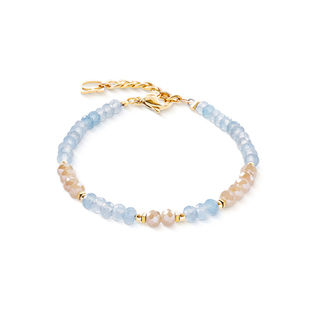 Браслет Coeur de Lion Light Blue-Beige 2043/30-0738