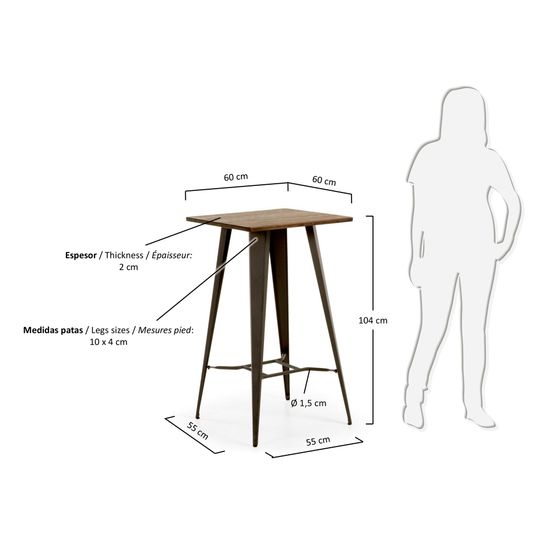 Столик Malibu высокий