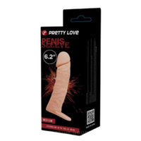 Насадка на член увеличивающая с кольцом Penis Sleeve (16 см)