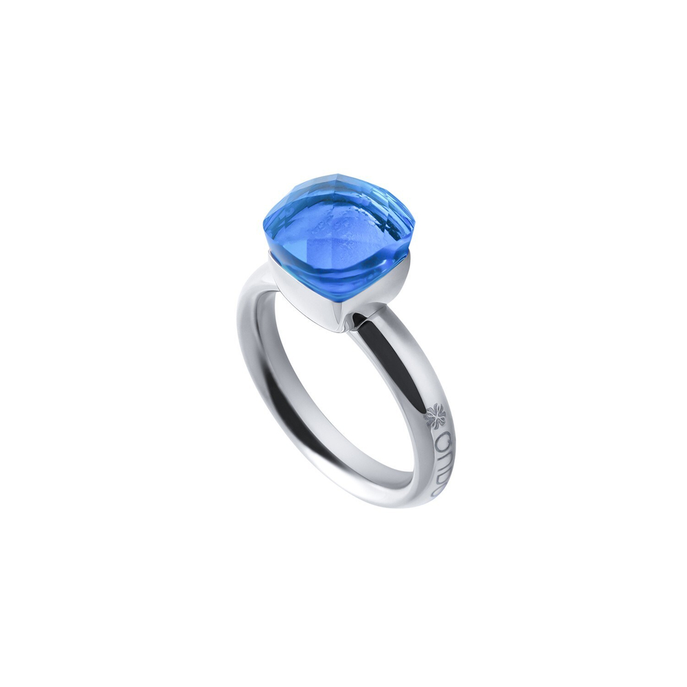 Кольцо Qudo Firenze Light Sapphire 16 мм 611003 BL/S цвет синий, серебряный