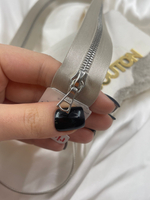 Молния металл Riri, на атласной тесьме, 4 мм,  цвет 2230, бежевый