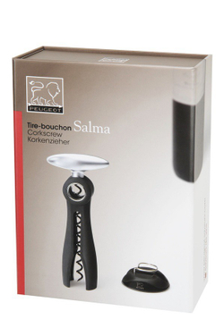 Штопор с обрезателем фольги Peugeot Salma черный Франция упаковка