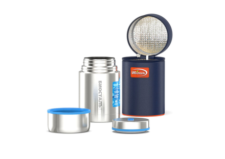 Термос для еды Biostal Авто (0,8 литра) с термочехлом, медный