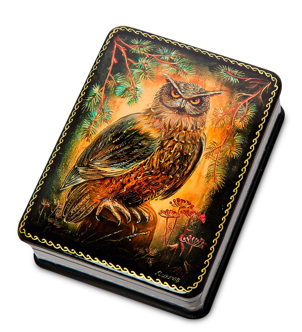 ШК-19/24-B Шкатулка в технике декупаж «Сова» (10х8х3,5)