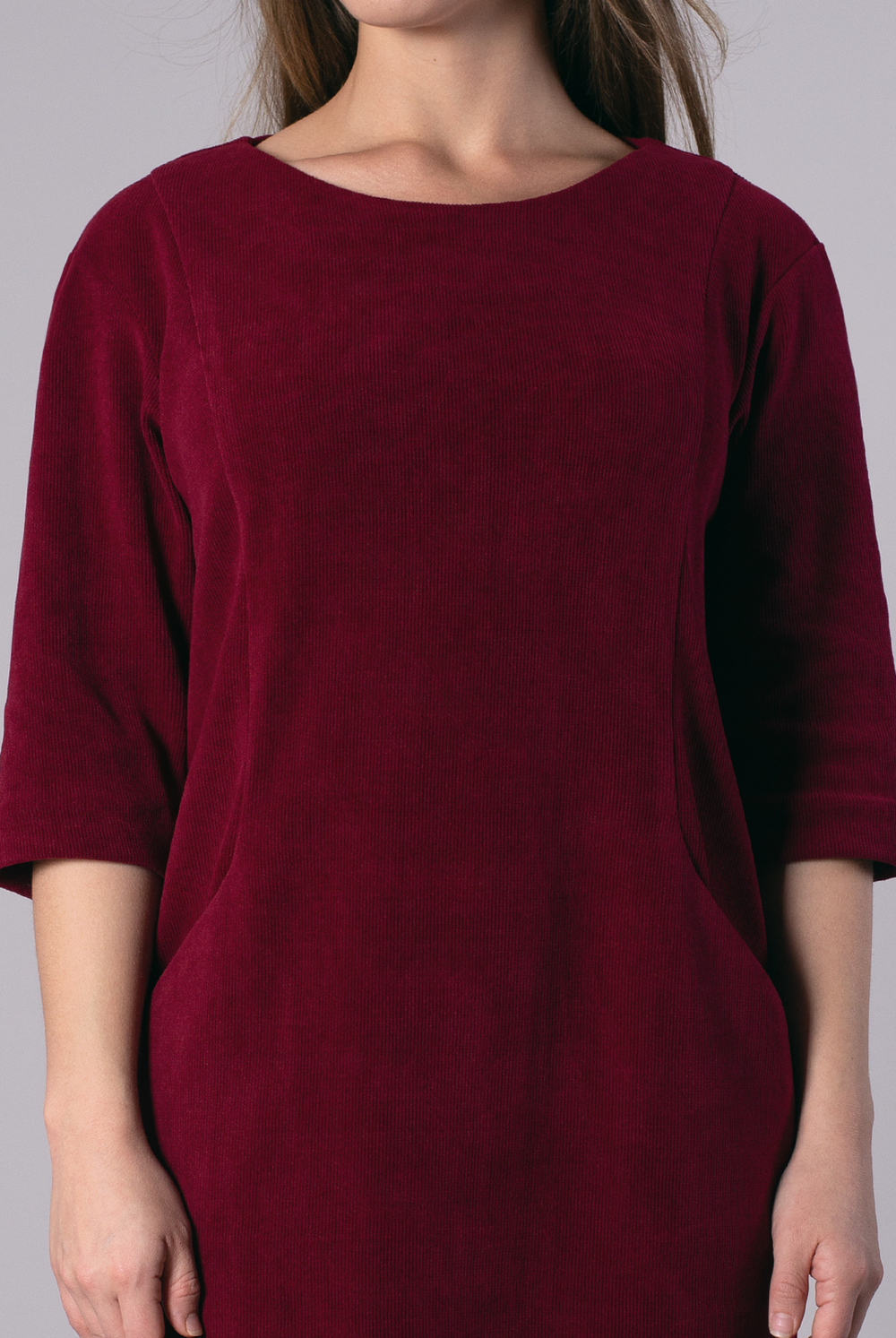 Платье женское 1403оп, бордовый #493Бор051403оп